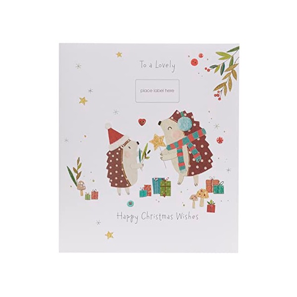 UK Greetings Christmas Card with Envelope - Lovely Design Two