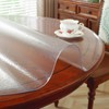 OstepDecor Frosted Round Table Protector 36 Inch Thick Frosted Table