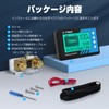 VATRER POWER バッテリーモニター 電圧計&電流計 500Aシャント付き 8V-120V リン酸鉄リチウムイオンバッテリーモニター 低電力警報 キャンピングカー・バイク・ゴルフカート・ソーラーパネル用 LCDスクリーン