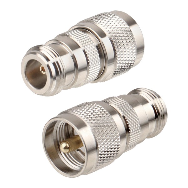 MOOKEERF 2 PCS N Female to PL259 UHF Male Plug