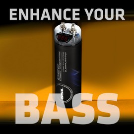 Sound Storm Laboratories C352 Car Audio Capacitor – 3.5 Farad, Energy Storage, Enhance Bass from Stereo, for Amplifier and Subwoofer, Warning Tones, LED Voltage Meter