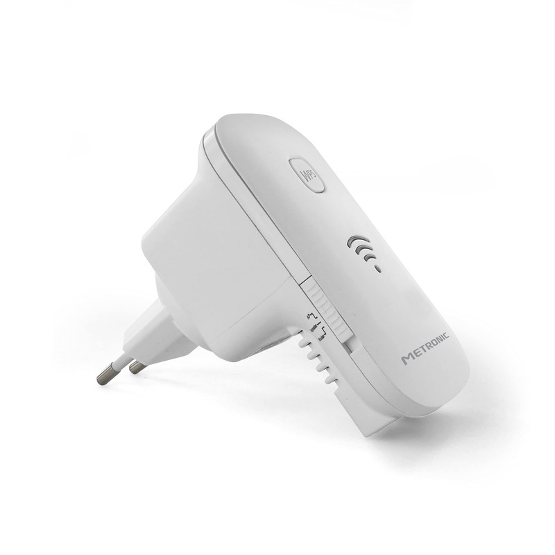Metronic 495437 WiFi Repeater 300 Mbps with On/Off Switch
