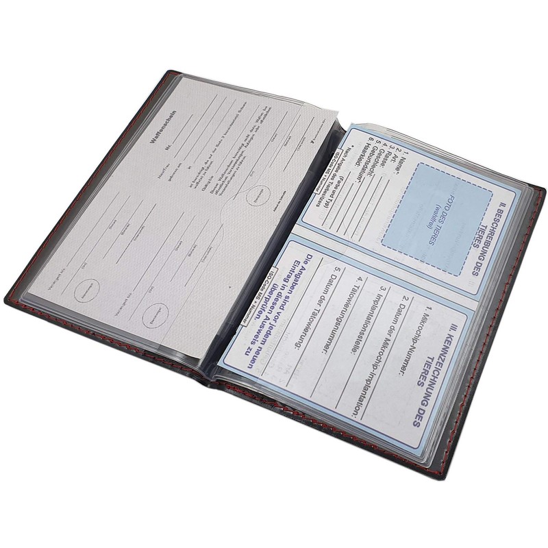myledershop MJ-Design-Germany Large Elegant ID Folder 12 Compartments Made in