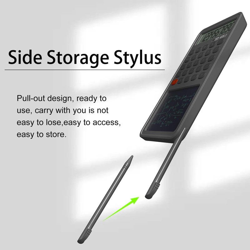 LZX-28 Calculator with Writing Tablet Portable Dual Function Calculator with