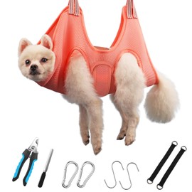 DaizySight Pet Grooming Hammock Supplies Kit for Cats, Small Puppies and Mini Dogs - Size: XS, Hanging Sling for Nail Trimming Cutting