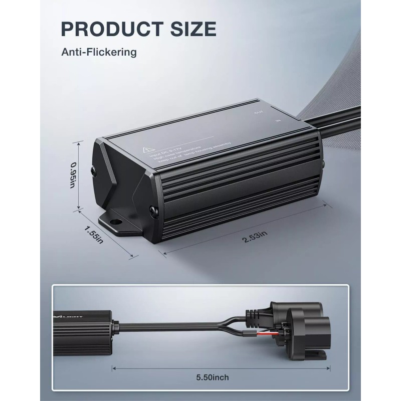 Nilight LED CANbus Decoder Anti-Flickerin - H1/H3
