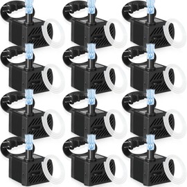 Lounsweer 12 Set Mini Fountain Pump 50 GPH 3W Small Submersible Water Pump with 3.3 ft Tube Electric Quiet Aquarium Pump for Fish Tank, Pond, Pool, Aquariums, Pet Fountain Hydroponics