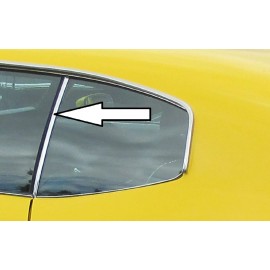 NORS 1968-1972 GM A Body Quarter Window Vertical Sash Chrome, Quarter & U-Jamb Seals