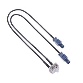 Keple Dual Fakra Car Antenna Adapter Double Fakra Vehicle Aerial Connector for 3rd Generation Radios in Volks wagen Golf 5/6/EOS/Jetta Touareg RCD, RNS310, RNS, MFD Radio Twin Fakra Adaptor