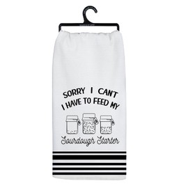 Koesus Funny Sourdough Baking Kitchen Towels, Gifts for Sourdough Bakers Tea Dish Towels for Kitchen, Baking Lover Gifts Decorative Hand Towels, 16x24 Inch