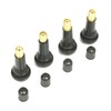 Set of 4 Snap-in Rubber Valves, TR 413 Tyre Valves,