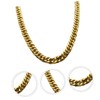 2pcs Imitation Gold Necklace Costume Gold Chain Faux Gold Chain