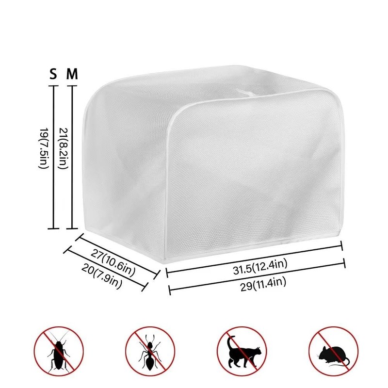 Lotusorchid Rooster Toaster 4 Slice Cover Dust for Kitchen, Daisy
