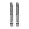 HARFINGTON 2pcs T30 Star 6 Point Screwdriver Bit 1/4" Hex