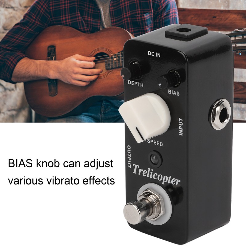 Tremolo Effect Pedal Classic Metal Vibrato Sound Effector Guitar Accessories