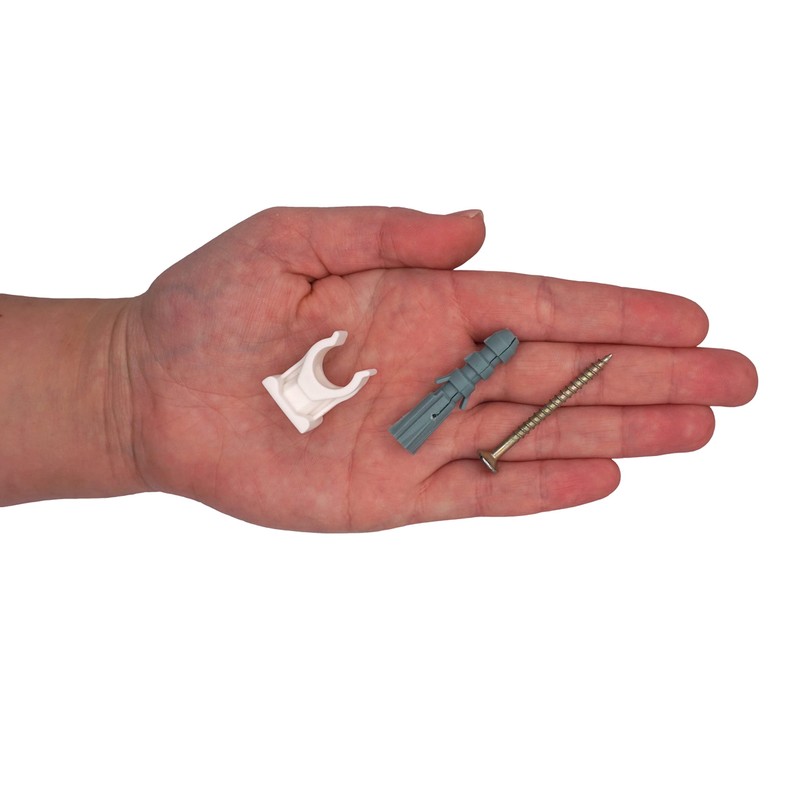 SKIR'CO Pipe Clamps Plastic Clamps for 12 mm Pipes U