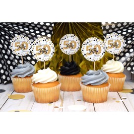 Cheers to 50 Years Party Sticker Labels, 40 2" Party Circle Stickers by AmandaCreation, Great for Party Favors, Envelope Seals & Goodie Bags