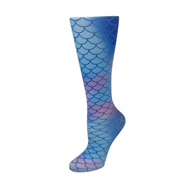 Cutieful Therapeutic Sheer 8-15 mmHg Compression Hosiery - Mermaid Scales