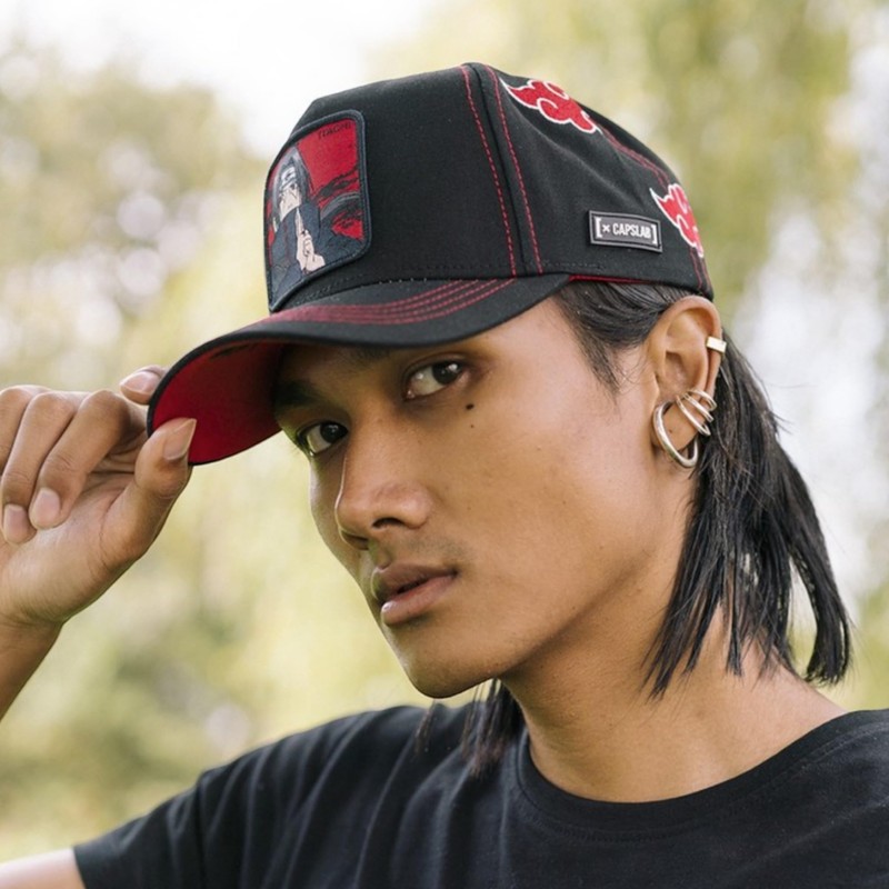 Capslab Itachi Naruto Black Adjustable Snapback Cap