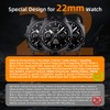 22mm Titan Steel Bands Compatible for Fenix 8 47mm/7/6/5 Band,Quick