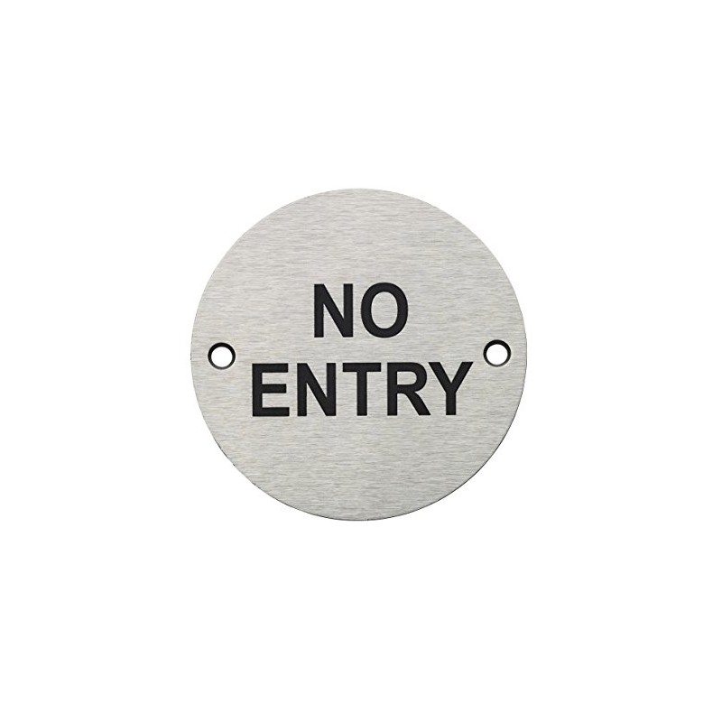 Fire Door Guru® No Entry Door Sign - 76mm Disc