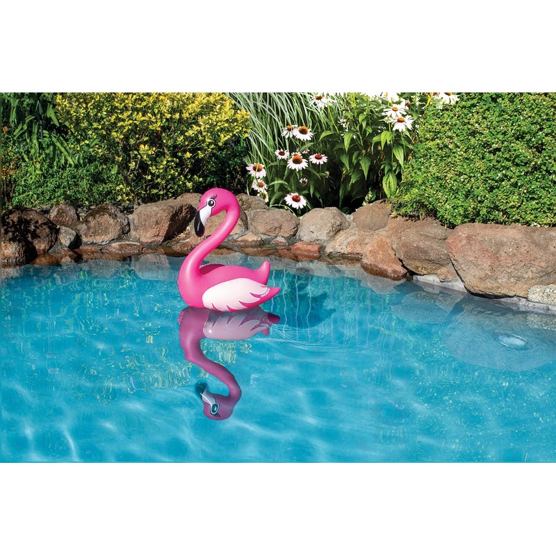 Poolmaster 81432 Floating Swimming Pool Backyard Décor, Pink Flamingo