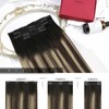 Moresoo Clip in Hair Extensions Real Human Hair Balayage Clip