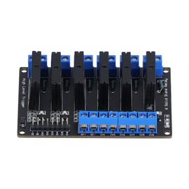 Solid State Relay Module 6 Channel High Voltage Trigger DC Control Electrical Equipment with Fuse 5V 12V 24V 3‑24V24V