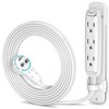 Maximm 360 Degree Rotating Flat Extension Cord 6 Ft Multi