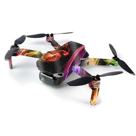 MightySkins Glossy Glitter Skin for DJI Mavic Mini Portable Drone Quadcopter - Bright Smoke | Protective, Durable High-Gloss Glitter Finish | Easy to Apply, Remove, and Change Styles | Made in The USA (GL-DJMAVMIN-Bright Smoke)