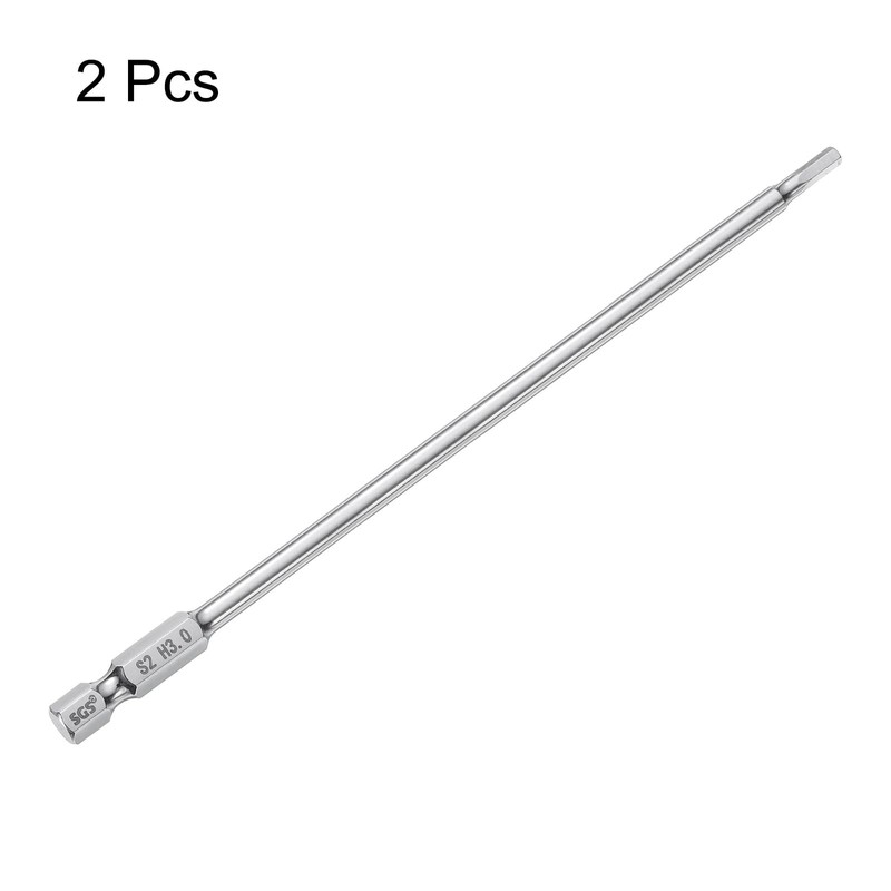 HARFINGTON 2pcs Hex Head Wrench Drill Bit 3mm (H3) Metric