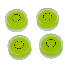 Round Mini Bubble Level for Leveling Camera Tripod Telescope Telephone Recording Turntable Picture Frame Machine Set top Box Measuring Tool 6PCS (25x10mm Green)