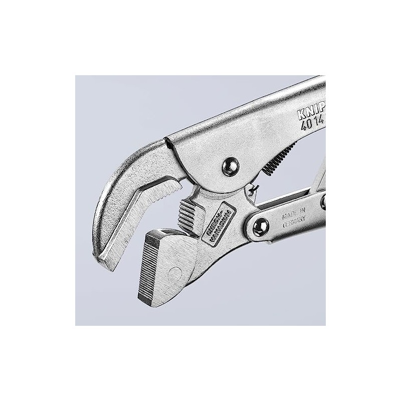 KNIPEX Tools - Universal Grip Pliers, Pivoting Jaw, Chrome (4014250)
