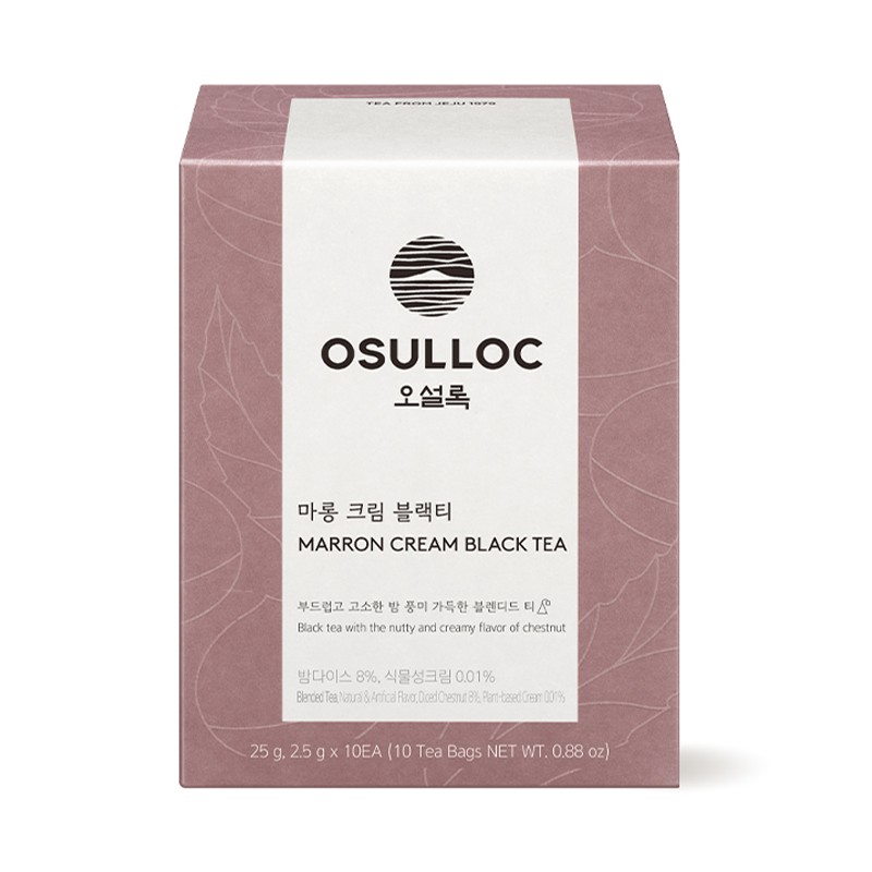 Osulloc [오설록]마롱 크림 블랙티 10입 (원산지:상세설명참조) [Osulloc] Marong Cream Black