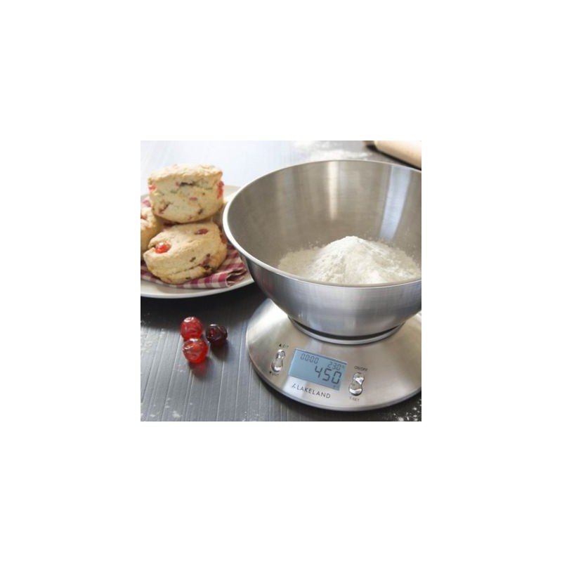 Lakeland Stainless Steel Digital Kitchen Weighing Scales