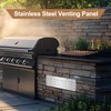 2 Pack Stainless Steel Venting Panel for Grill Accessory, 15"