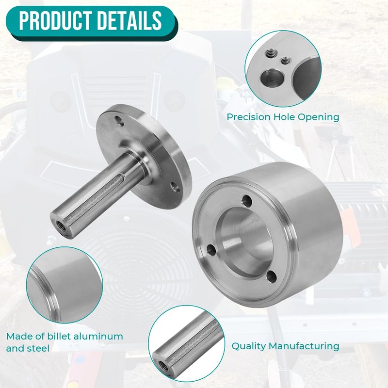 WIKIBB Flywheel PTO Drive Kit V-Twin Engine Adapter Coupler Universal