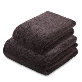 Air Kaol Face Towel and Bath Towel Set, Ecstasy Made in Japan, Oboro Towel, Thick Towel, Absorbent, Quick Drying, 100% Cotton, Asano Twine
