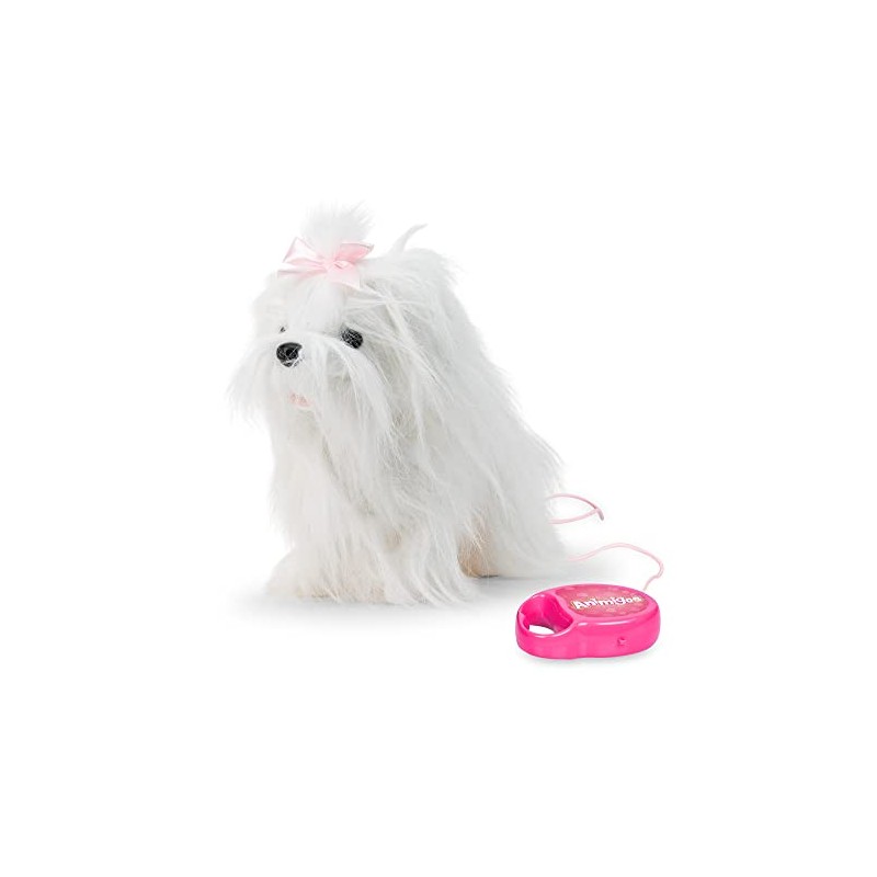 Animigos Walking White Dog With Lead