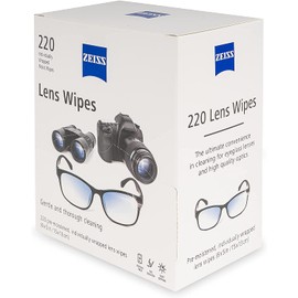 Zeiss Lens Wipes, White, 220 Count…