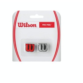 Wilson Sporting Goods Pro Feel Tennis Dampeners (Pack of 2), Red/Silver