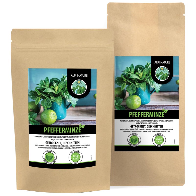 Peppermint Tea 125g 4.4 oz by Alpi Nature, Dried and