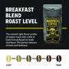 Warpath Coffee Medium Roast Ground Coffee, Breakfast Blend, High Caffeine,