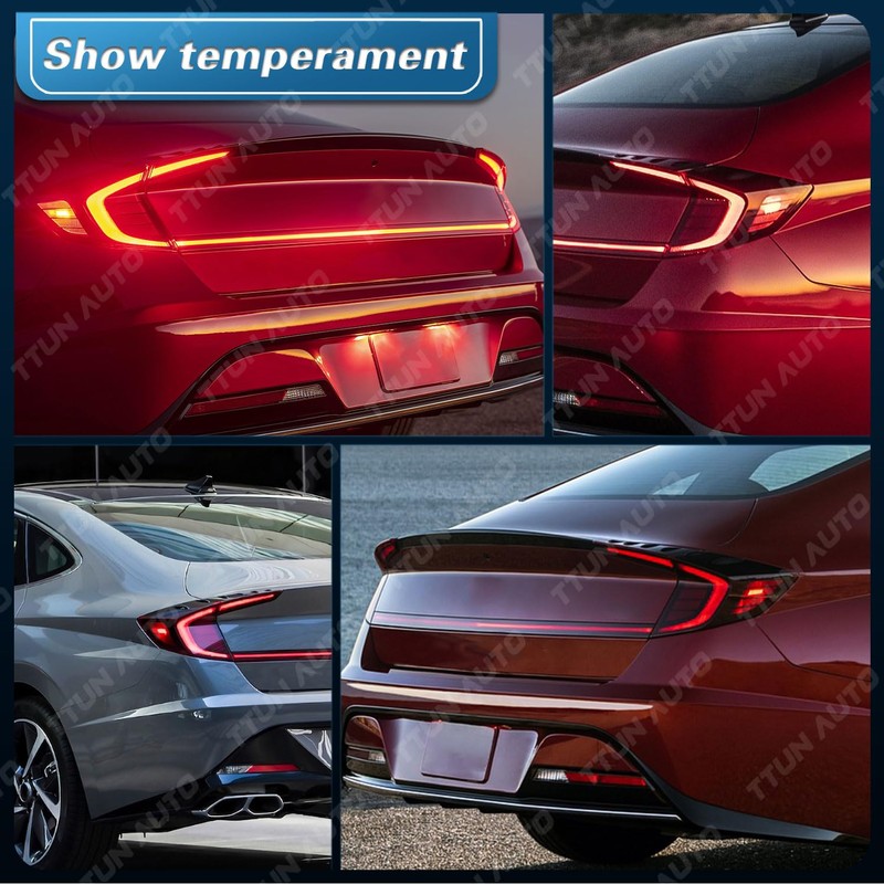TTUN AUTO Tail Light for Hyundai Sonata 2020-2022 Lamp Replacement