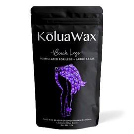 KoluaWax | Beach Legs Hard Wax Beads (1lb Bag) | For Legs, Back & More | Lavender | 2-Pack