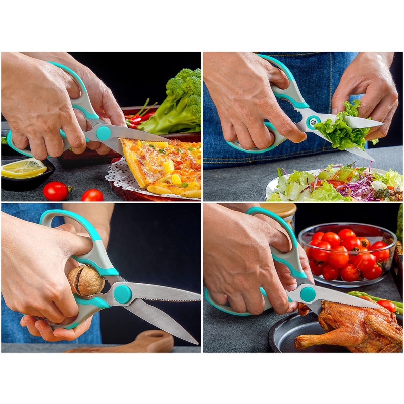 Kitchen Scissors, Stainless Steel Multi-Purpose Cooking Shears Heavy Duty for