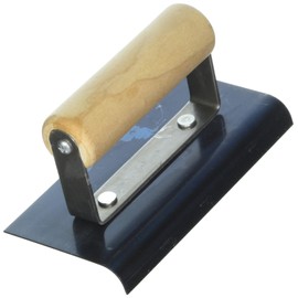 QLT By MARSHALLTOWN CE553B 6-Inch by 3-Inch Blue Steel Edger with Wood Handle