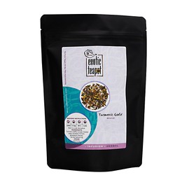 The Exotic Teapot – Turmeric Gold, 200g Pouch, Spiced Herbal Tea Blend with Ginger and Turmeric