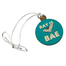 GRAPHICS & MORE Ray is Bae Funny Humor Mini Small Tiny Wood Christmas Tree Holiday Ornament