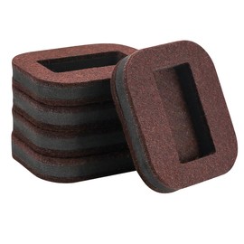ieron 5Pcs Felt Furniture Pads Office Chair Wheel Stoppers Bed Sofa Roller Wheel Caster Cups, Gripper Sliders for Wooden & Hardwood Floors, Scratch Prevention Noise Reduction